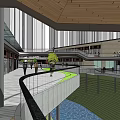 Modern Urban Commercial Street Design Featuring High Rise Buildings And Green Public Spaces