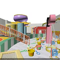 Colorful Indoor Kids Play Equipment With Slides Climbing Structures And Interactive Zones