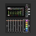 portable synthesizer mixer reverberator tuner mixer mixing equipment 3d model