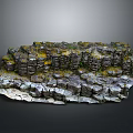 Cliff Cartoon Cliff Animation Cliff Stone Appreciation Stone 3d model