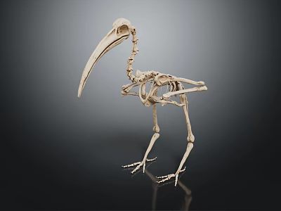Detailed Medical Device Bird Skeleton Anatomical Model as Veterinary Educational Tool 3d model