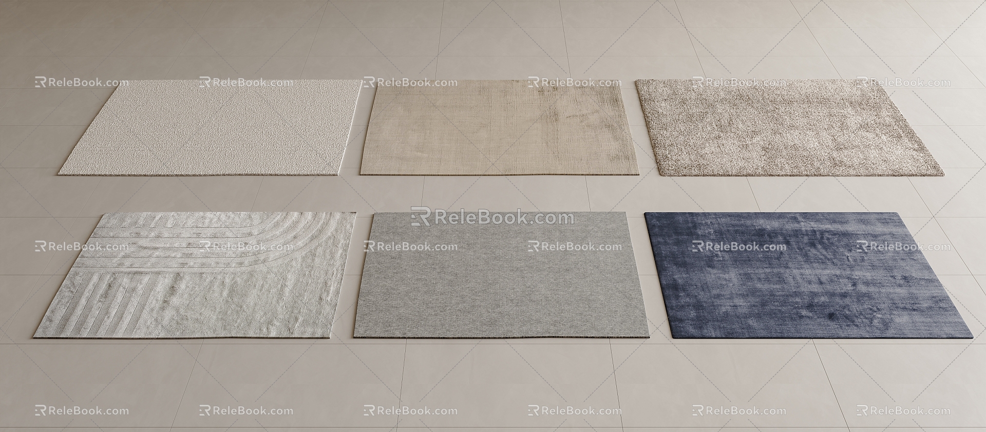 Carpet Fabric Carpet Square Carpet Simple Carpet Living Room Carpet Plain Carpet 3d model