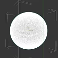 3D Microtopography Terrain Model Showcasing Detailed Textured Spherical Surface Features