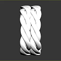 Elegant Silver Braided Ring With Intricate Metallic Design For Fashionable Accessories