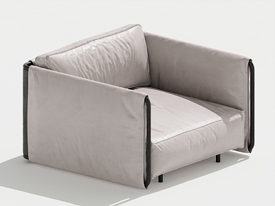 Modern Single Sofa Single Leisure Chair 3d model