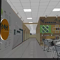 School Math Classroom With Math Formulas Pi Symbol And Geometric Learning Space