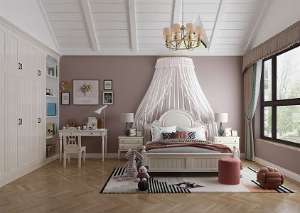 Princess Room Modern Children's Room 3d model