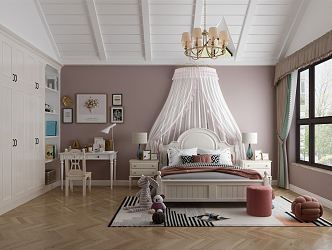 Princess Room Modern Children's Room 3d model