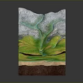 Detailed 3D Geological Cross Section Model With Colorful Strata Fault Lines And Water Channels