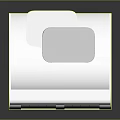 Modern Architectural Room Divider Screen With Layered Structure And Glass Panel Design
