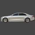 Mercedes Benz Luxury Silver Sedan With Sleek Design Chrome Accents And Alloy Wheels