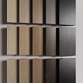 Wooden Wall Panels with Various Colors and Different Textures Sample