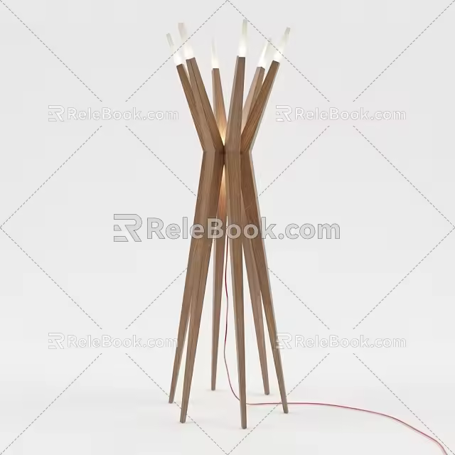 Alien floor lamp 3d model
