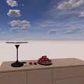 Retro table lamp 3d model