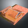 Detached Villa With Orange Tiled Roof And Yellow Exterior Walls Design