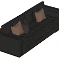 Modern Mid-Ancient Multiplayer Sofa 3d model
