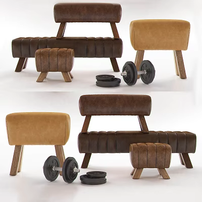 Modern Bed End Stool Sitting Stool Sofa Stool Bed End Stool 3d model