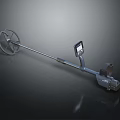 Professional Handheld Metal Detector With Circular Search Coil Digital Display And Ergonomic Handle