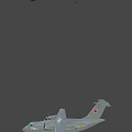 Gray Military Fighter Jet With Red Star Markings Double Propellers And Number 11