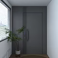 Modern security door 3d model