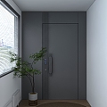 Modern security door 3d model