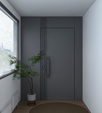 Modern security door 3d model