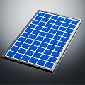 Clean Energy Solar Panel for Daily Use with Blue Cells and Silver Border