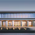 Modern Sales Office Architecture Exhibition Art Gallery Architecture 3d model
