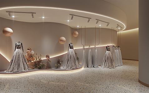 Modern Bridal Shop 3d model