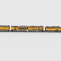 Lego LEGO toy building blocks yellow train light rail subway high-speed rail bullet train urban rail train rail transit tram city 3d model