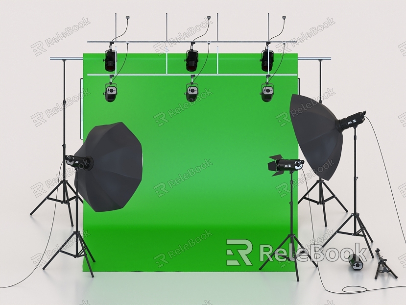 Green screen background screen background wall photography light umbrella light photography base model