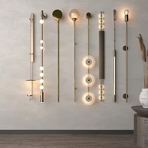 metal wall lamp 3d model
