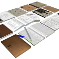 Modern Notebook Notepad 3d model