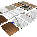 Modern Notebook Notepad 3d model