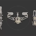 Detailed Aerospace Mechanical Models Featuring Metallic Texture And Complex Structure For Space Exploration