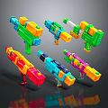Colorful Building Block Style Toy Guns With Vibrant Colors For Children Play