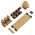 Home Fitness Sports Equipment Including Yoga Balls Kettlebells Foldable Yoga Mat And Wooden Racks
