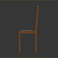 Modern Simple Leisure Chair With Wooden Frame Light Gray Padded Seat And Rectangular Cutouts