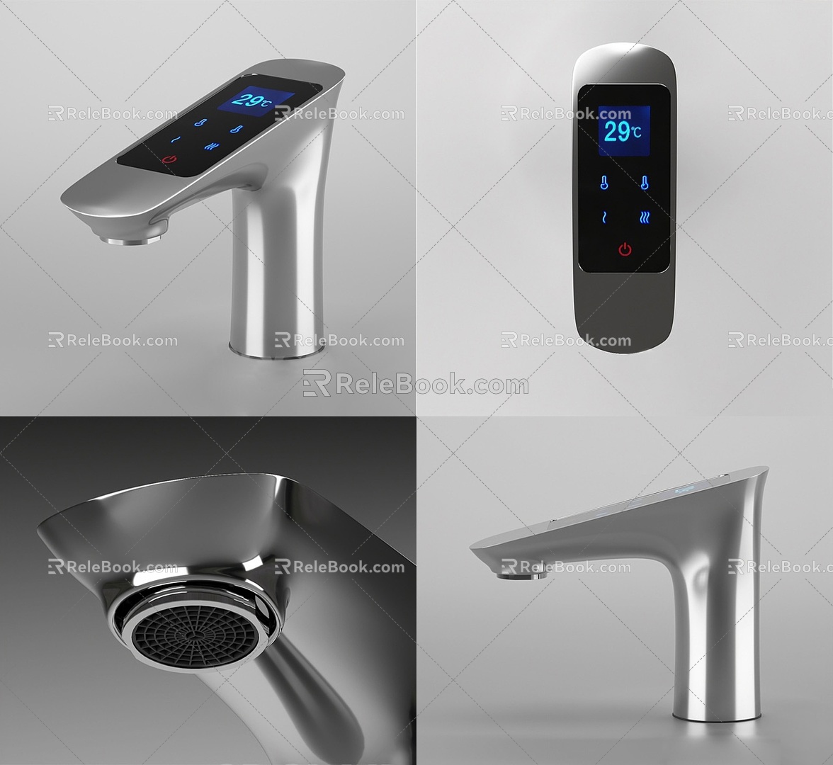 Modern faucet smart touch screen faucet smart temperature display touch faucet model