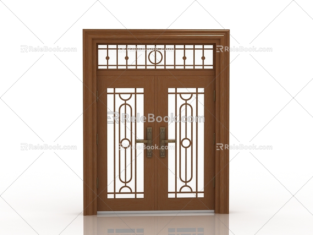 new chinese style gate 3d model