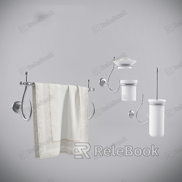 Small pieces of bathroom model