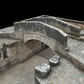 Ancient Stone Ruins Structure Featuring Stone Walls Stairs Archway And Paved Floor