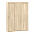 Modern Minimalist Gray Storage Cabinet With Multiple Doors Metal Handles Functional Design