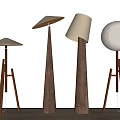 The floor lamp combination floor lamp 3d model