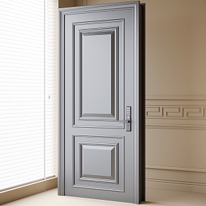 Modern security door entry door 3d model