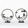 New Chinese Style Table Lamp 3d model
