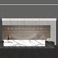 New Chinese Front Desk 3d model
