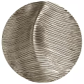 Modern Metallic Round Wall Decor with Wavy Texture and Different Tones 3d model