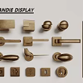 Various Brass Door Handles With Different Styles And Designs On
