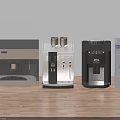 Modern Kitchen Appliances Featuring Different Style Coffee Machines With Sleek Design And Stainless Steel